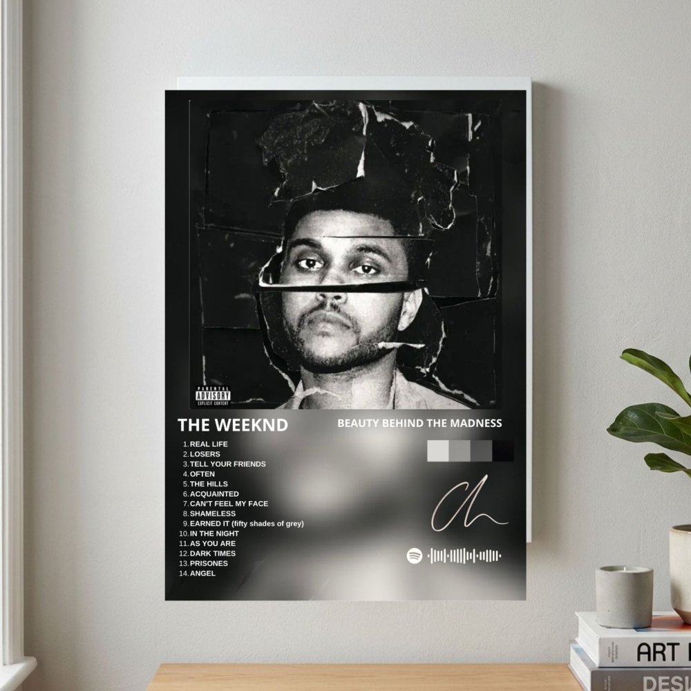 the weeknd - beauty behinf the maddness - Vibes Districtthe weeknd - beauty behinf the maddness poster BiancoVibes District