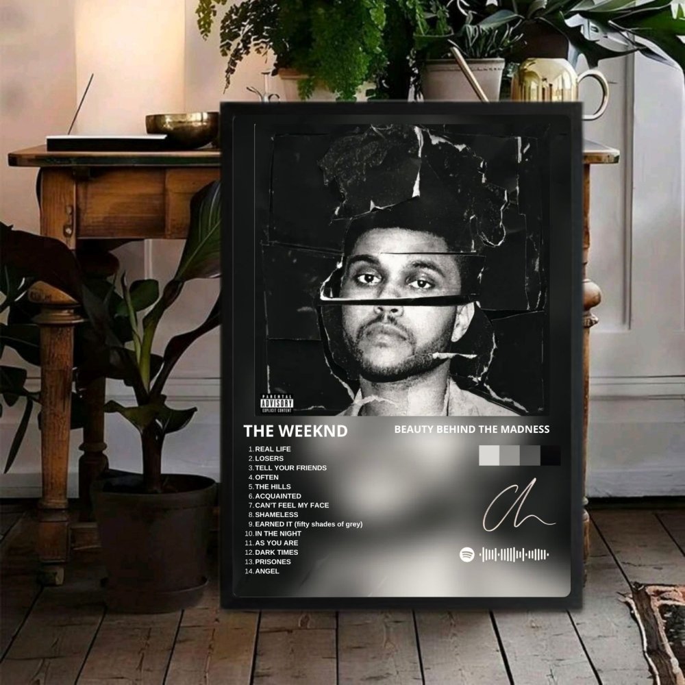 the weeknd - beauty behinf the maddness - Vibes Districtthe weeknd - beauty behinf the maddness poster BiancoVibes District