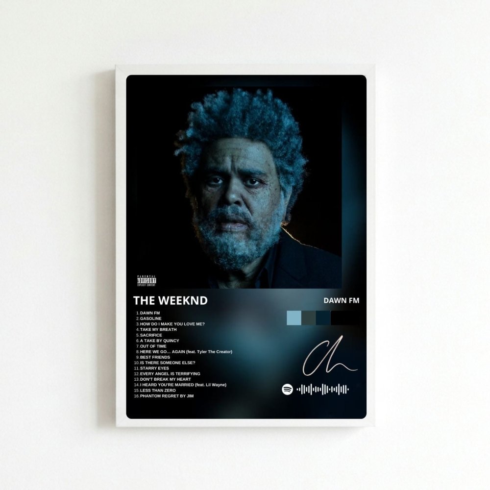 the weeknd - dawn fm - Vibes Districtthe weeknd - dawn fm poster BiancoVibes District