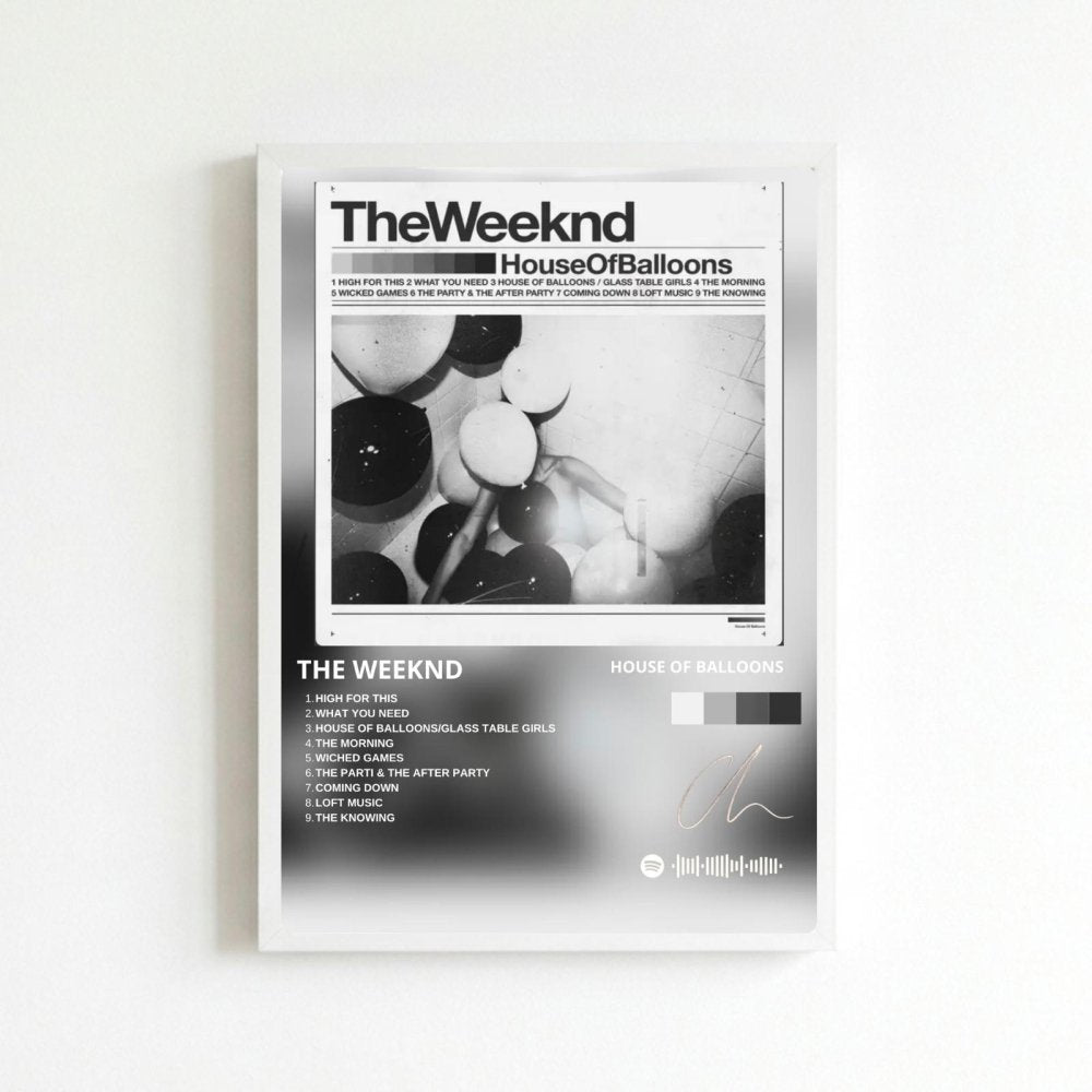 the weeknd - house of balloons - Vibes Districtthe weeknd - house of balloons poster BiancoVibes District