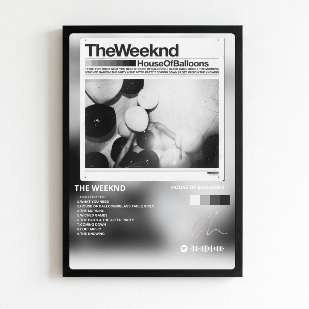 the weeknd - house of balloons - Vibes Districtthe weeknd - house of balloons poster NeroVibes District