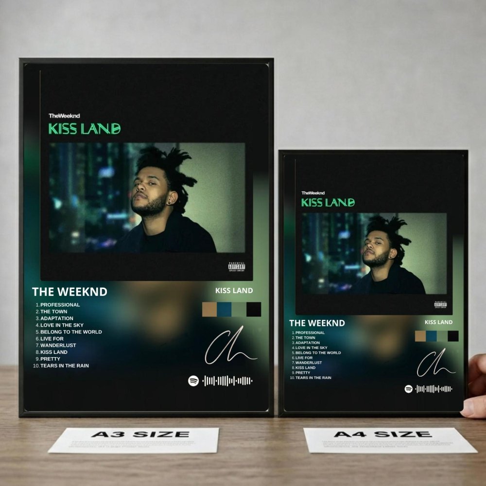 the weeknd - kiss land - Vibes Districtthe weeknd - kiss land poster GoldVibes District