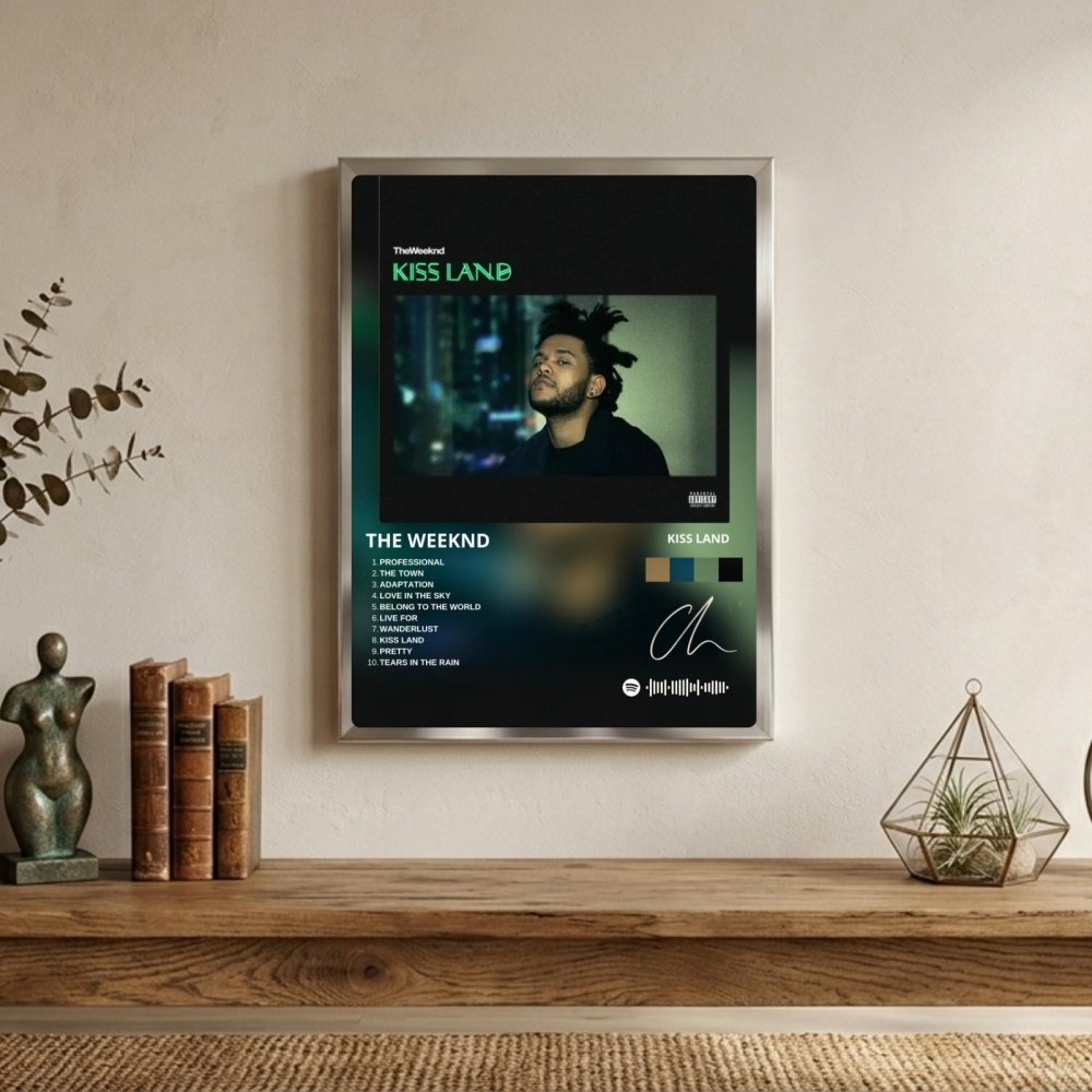 the weeknd - kiss land - Vibes Districtthe weeknd - kiss land poster GoldVibes District