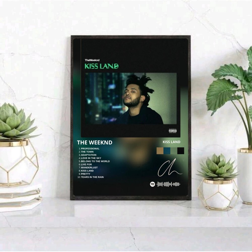 the weeknd - kiss land - Vibes Districtthe weeknd - kiss land poster GoldVibes District