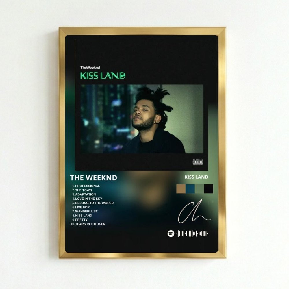 the weeknd - kiss land - Vibes Districtthe weeknd - kiss land poster GoldVibes District
