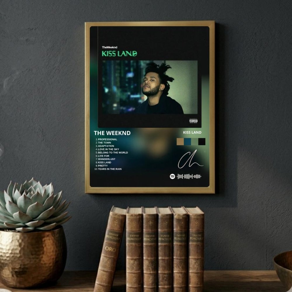 the weeknd - kiss land - Vibes Districtthe weeknd - kiss land poster GoldVibes District