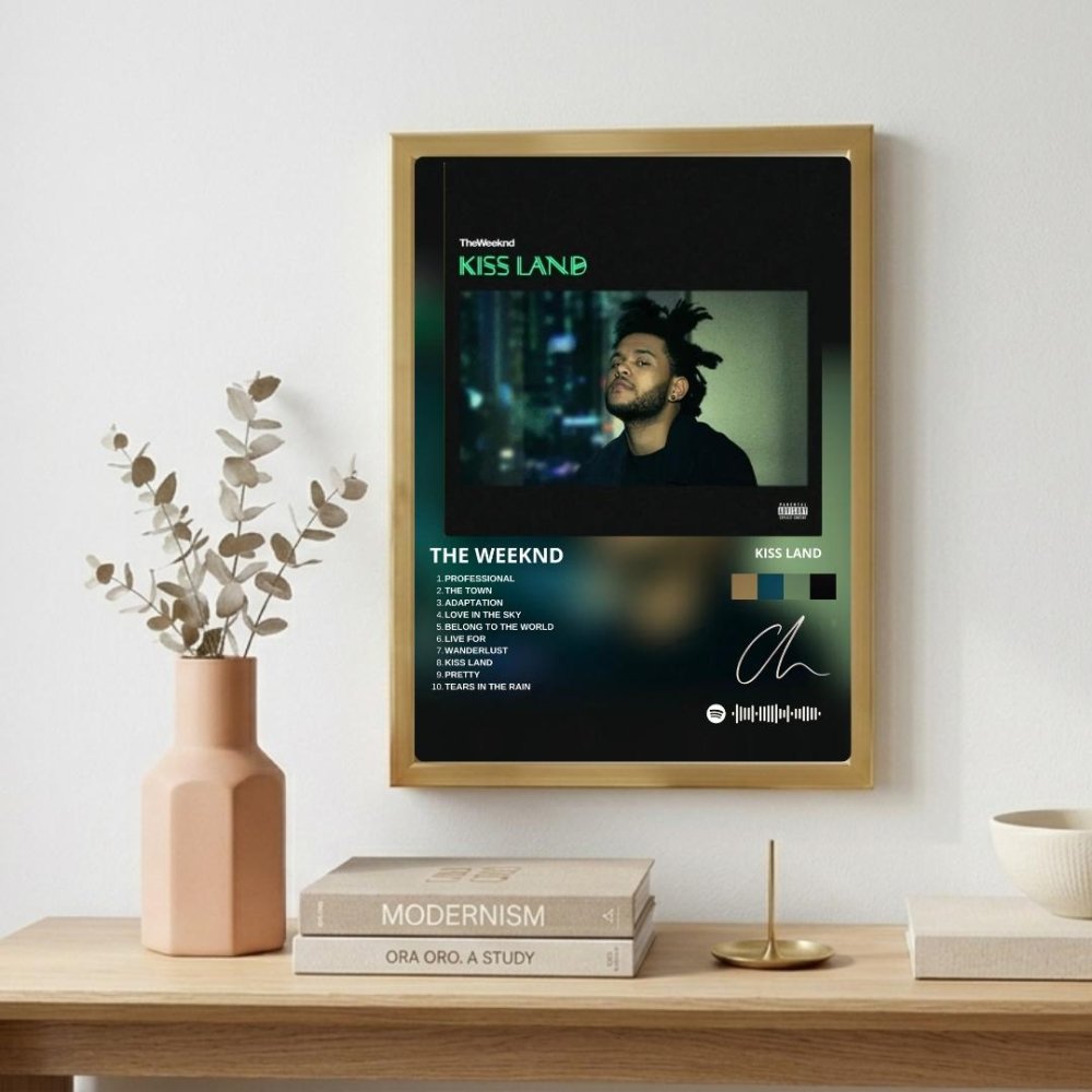 the weeknd - kiss land - Vibes Districtthe weeknd - kiss land poster GoldVibes District