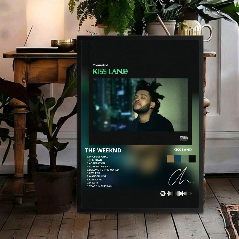 the weeknd - kiss land - Vibes Districtthe weeknd - kiss land poster GoldVibes District