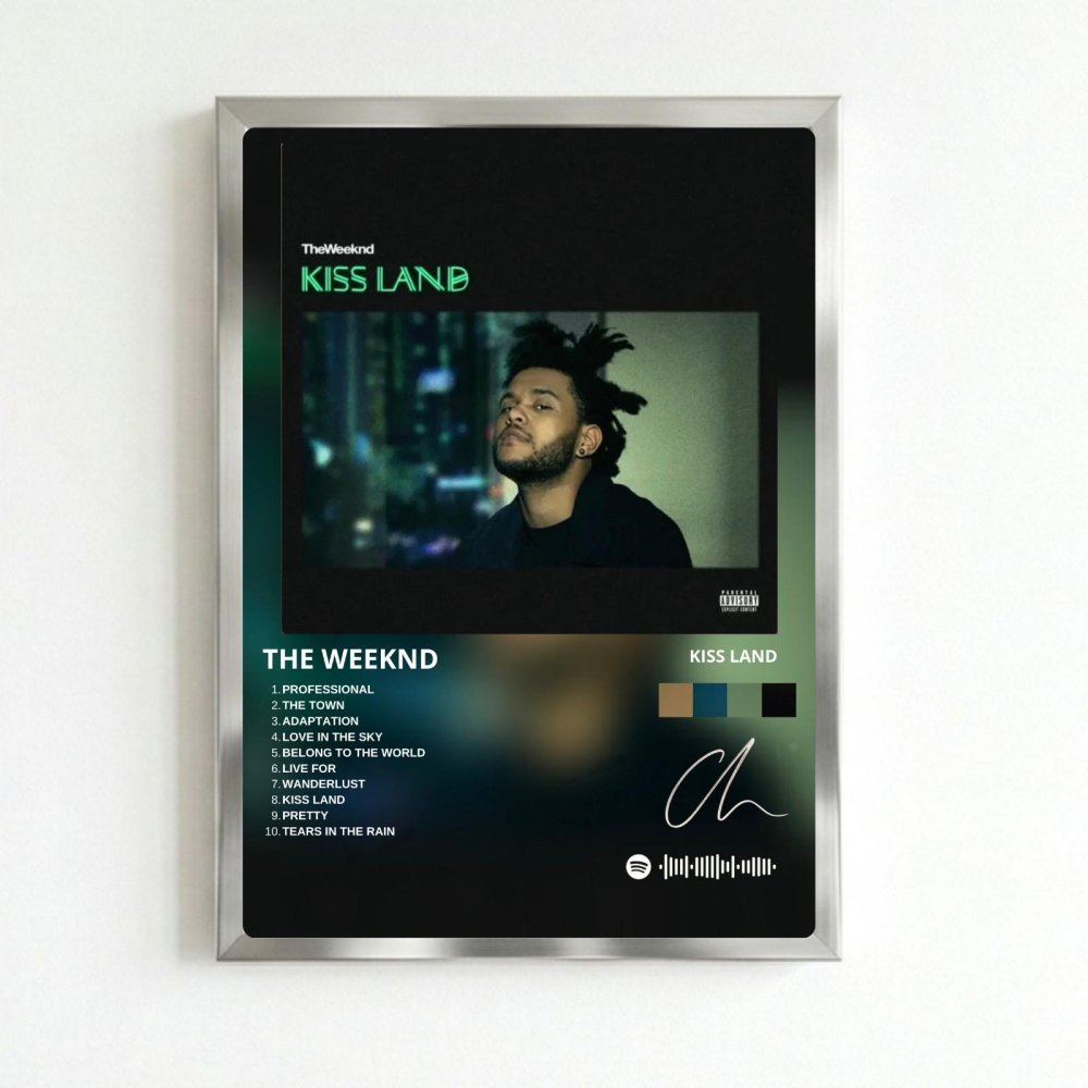 the weeknd - kiss land - Vibes Districtthe weeknd - kiss land poster SilverVibes District