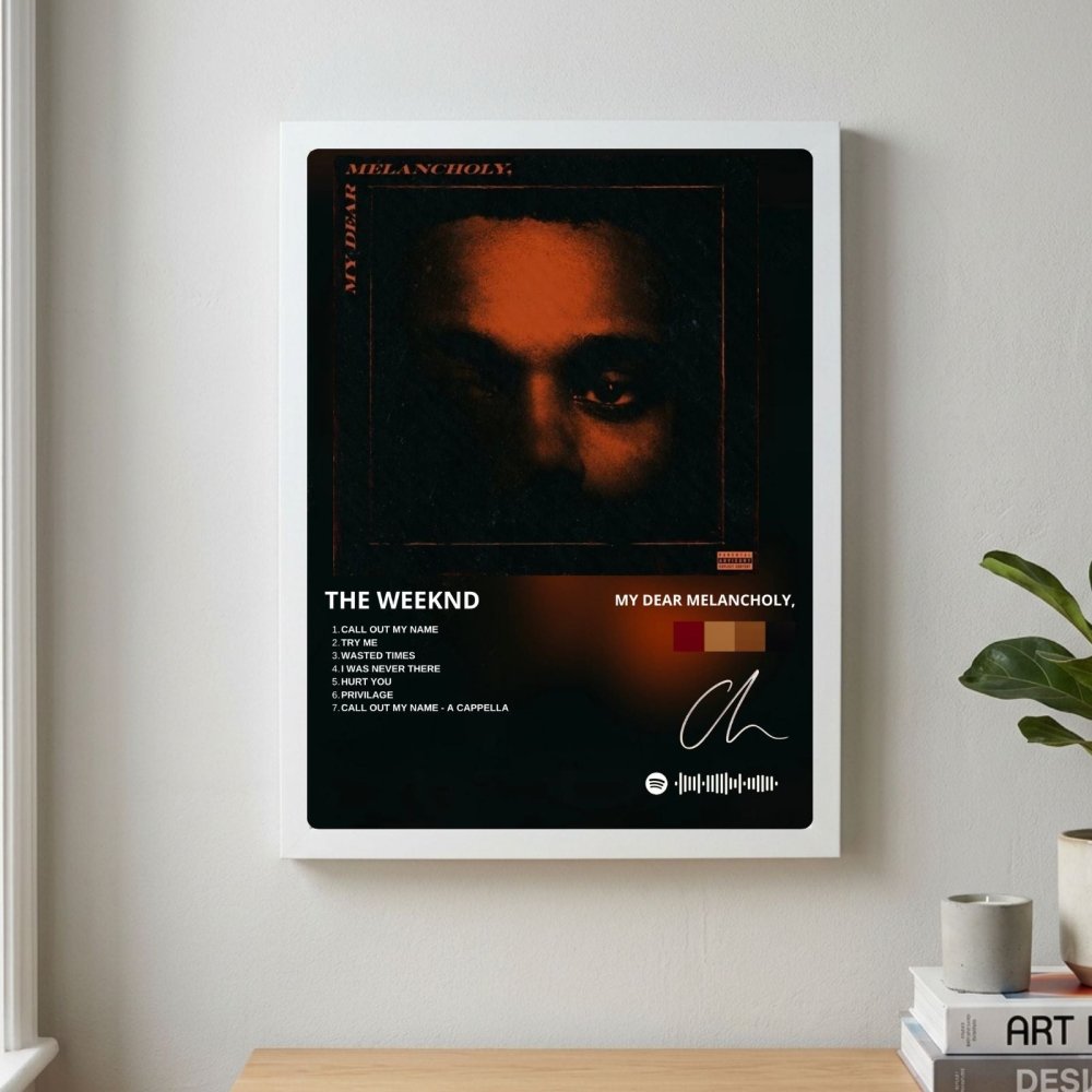 the weeknd - my dear melancholy - Vibes Districtthe weeknd - my dear melancholy poster SilverVibes District