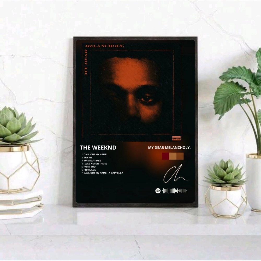 the weeknd - my dear melancholy - Vibes Districtthe weeknd - my dear melancholy poster SilverVibes District