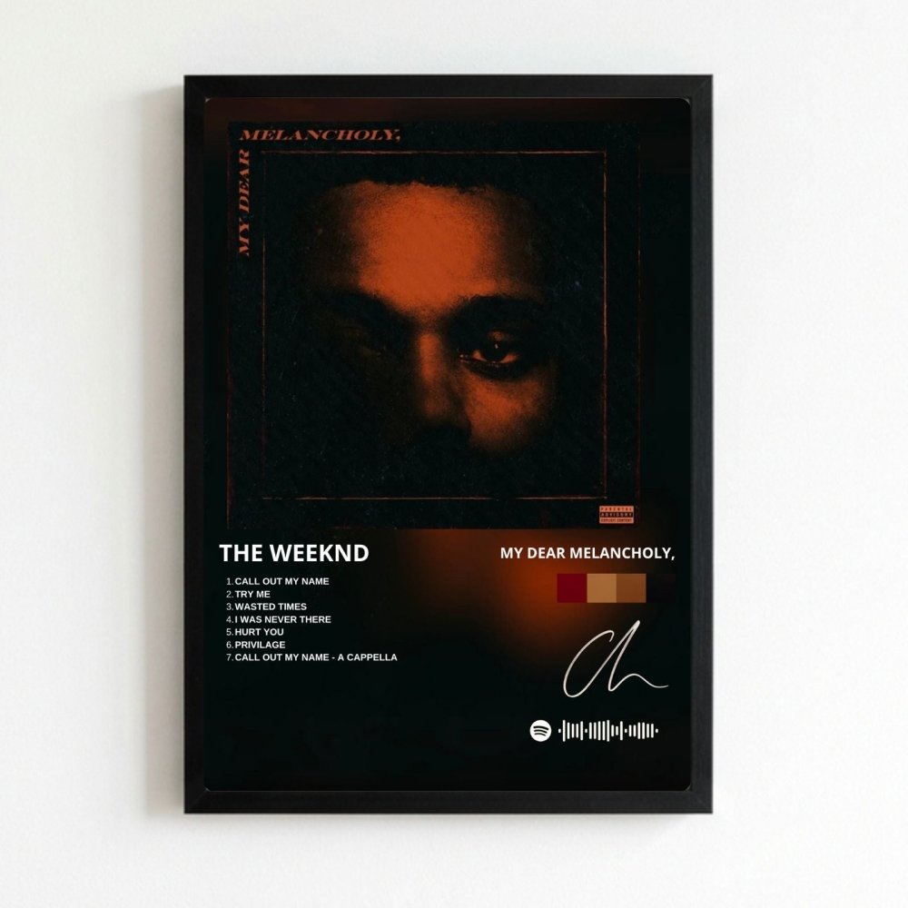the weeknd - my dear melancholy - Vibes Districtthe weeknd - my dear melancholy poster NeroVibes District