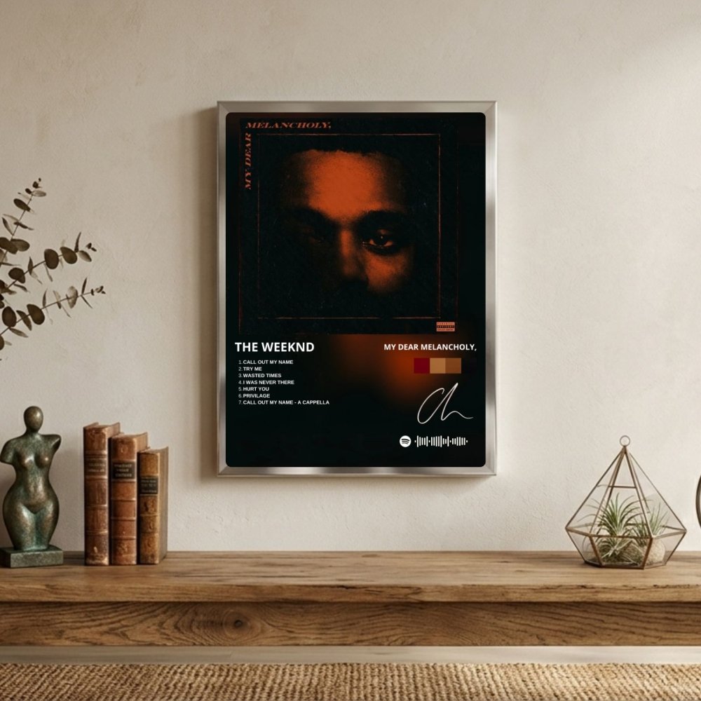 the weeknd - my dear melancholy - Vibes Districtthe weeknd - my dear melancholy poster SilverVibes District