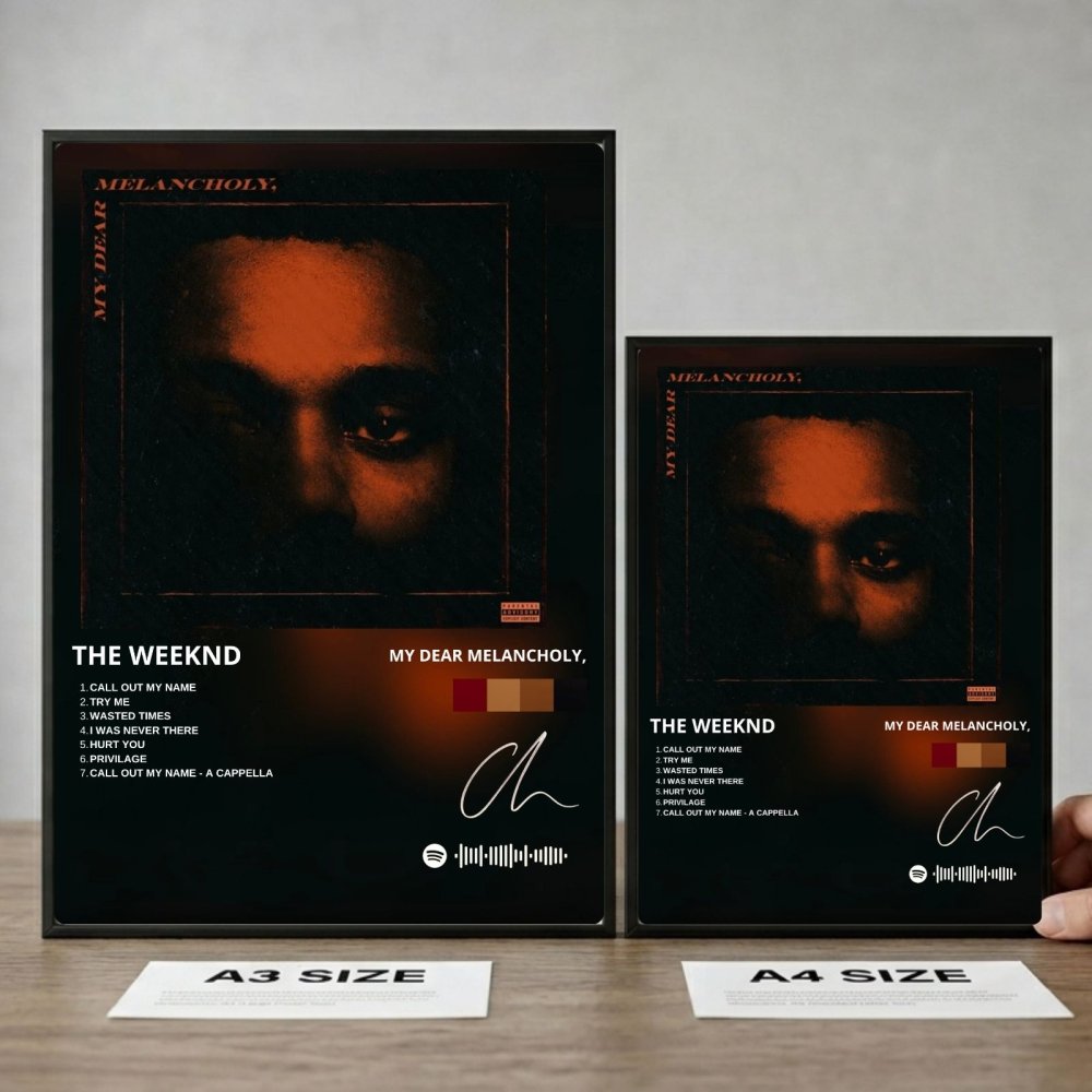 the weeknd - my dear melancholy - Vibes Districtthe weeknd - my dear melancholy poster SilverVibes District