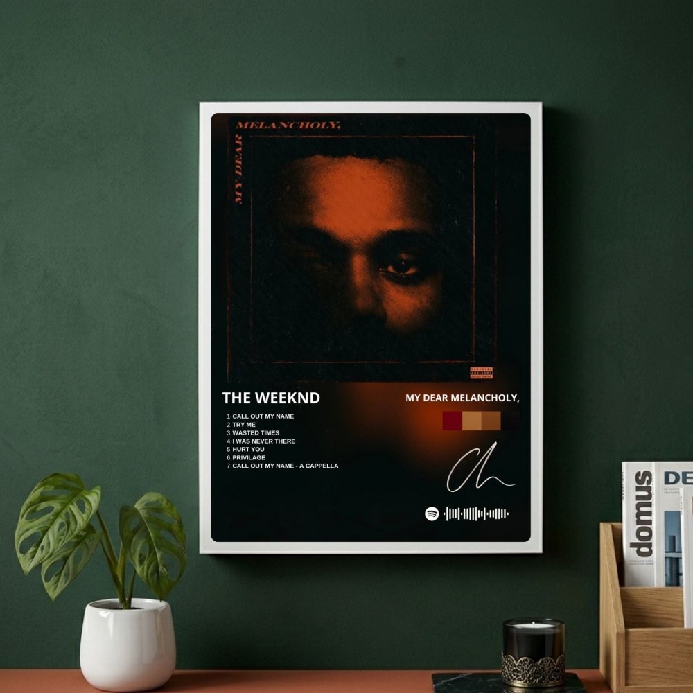 the weeknd - my dear melancholy - Vibes Districtthe weeknd - my dear melancholy poster SilverVibes District