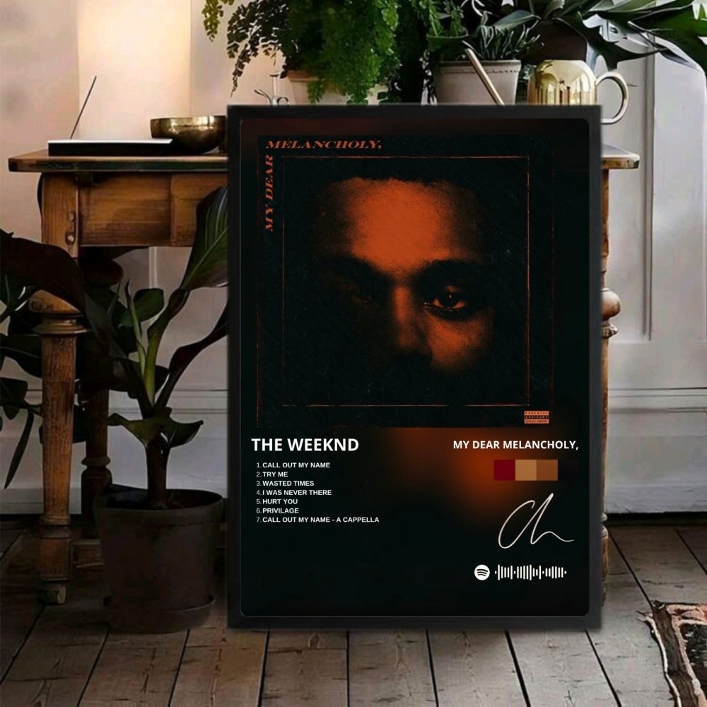 the weeknd - my dear melancholy - Vibes Districtthe weeknd - my dear melancholy poster SilverVibes District