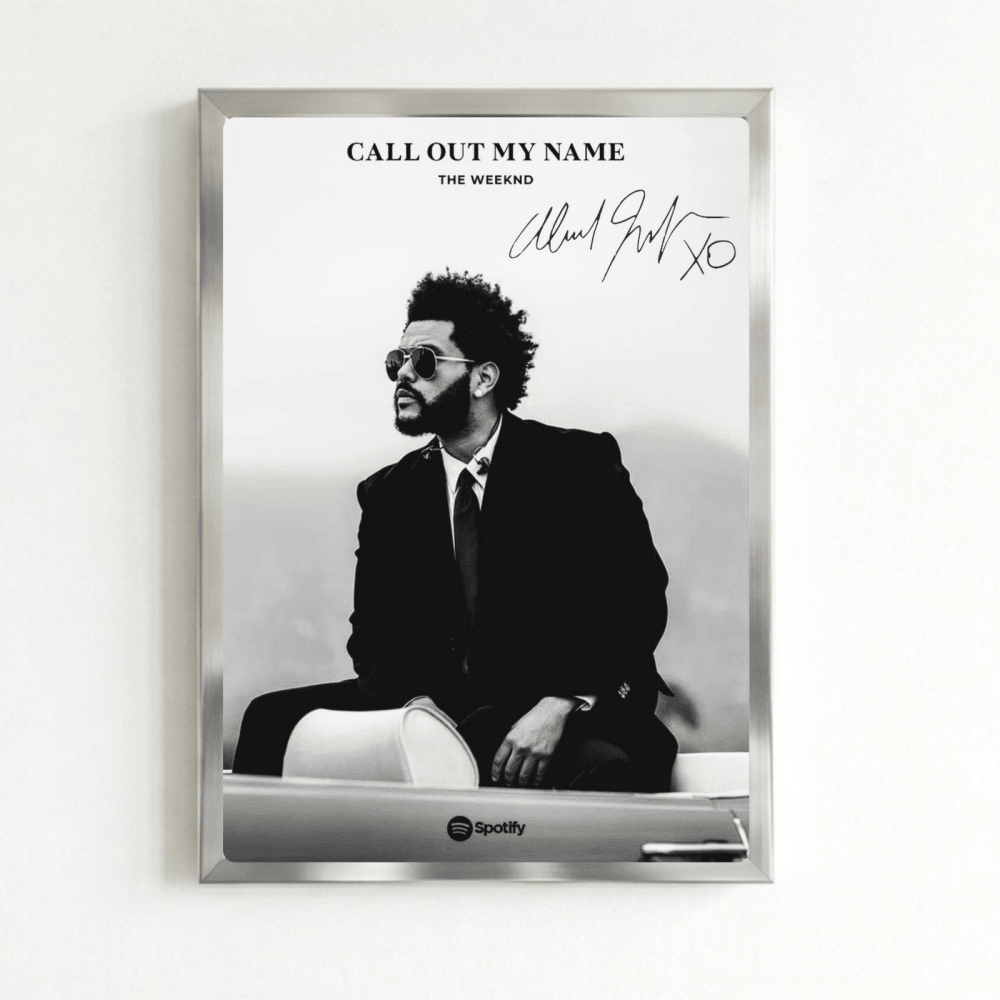 The Weeknd Poster with Frame - Vibes DistrictThe Weeknd Poster with Frame poster SilverVibes District