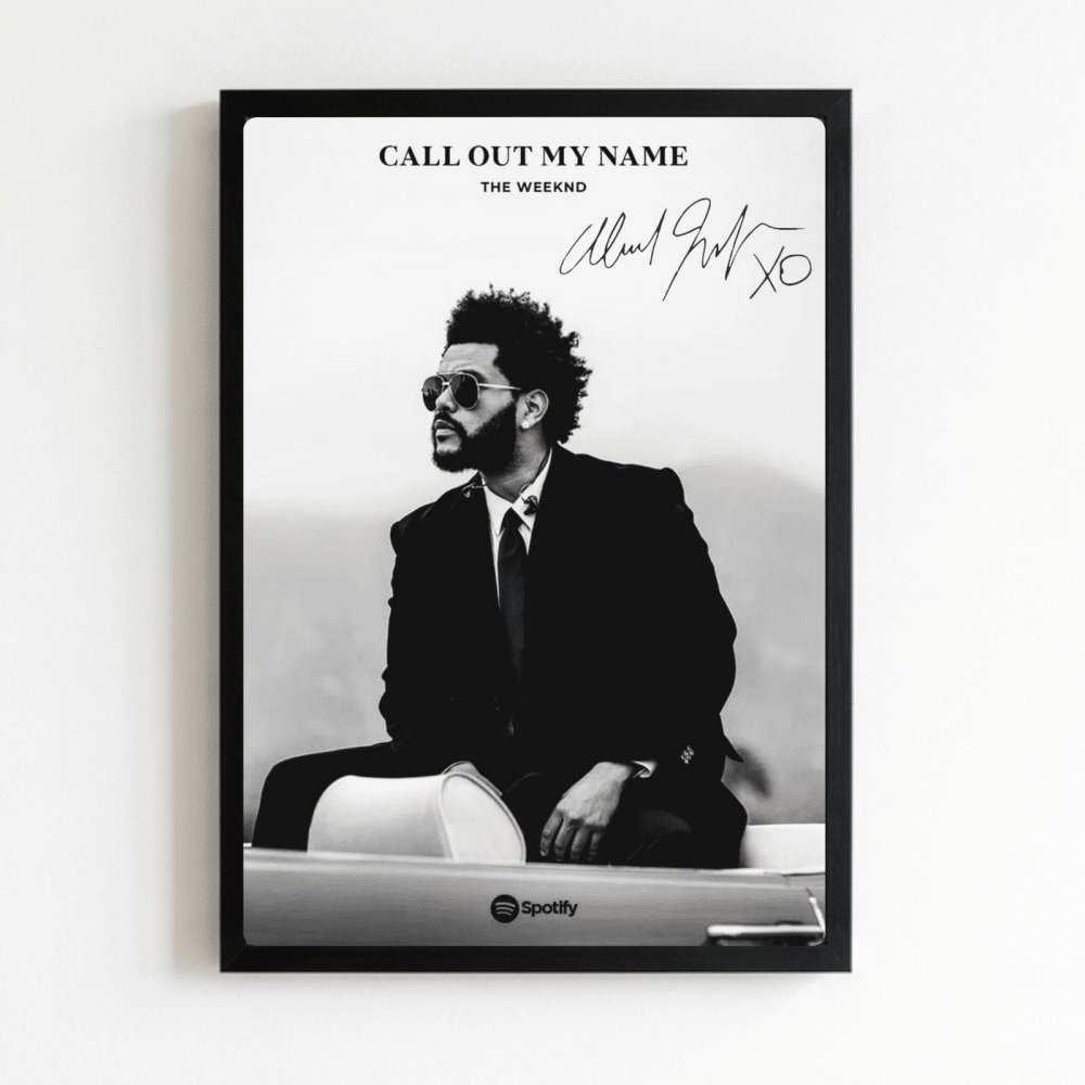 The Weeknd Poster with Frame - Vibes DistrictThe Weeknd Poster with Frame poster NeroVibes District