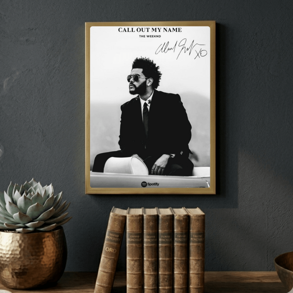 The Weeknd Poster with Frame - Vibes DistrictThe Weeknd Poster with Frame poster GoldVibes District