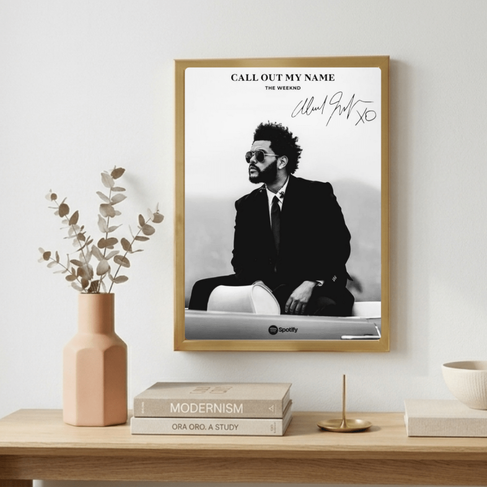 The Weeknd Poster with Frame - Vibes DistrictThe Weeknd Poster with Frame poster GoldVibes District