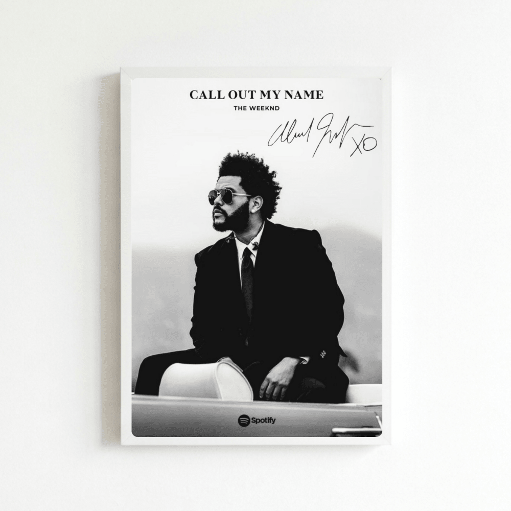 The Weeknd Poster with Frame - Vibes DistrictThe Weeknd Poster with Frame poster BiancoVibes District
