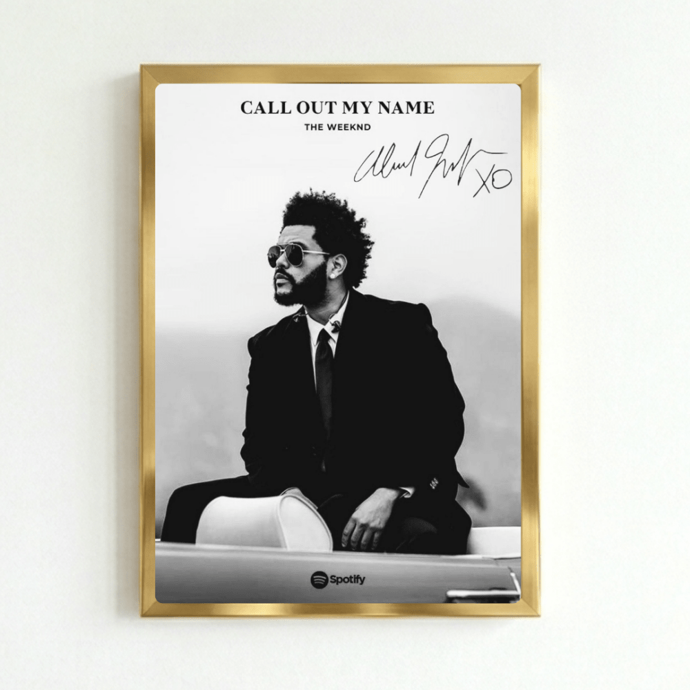 The Weeknd Poster with Frame - Vibes DistrictThe Weeknd Poster with Frame poster GoldVibes District