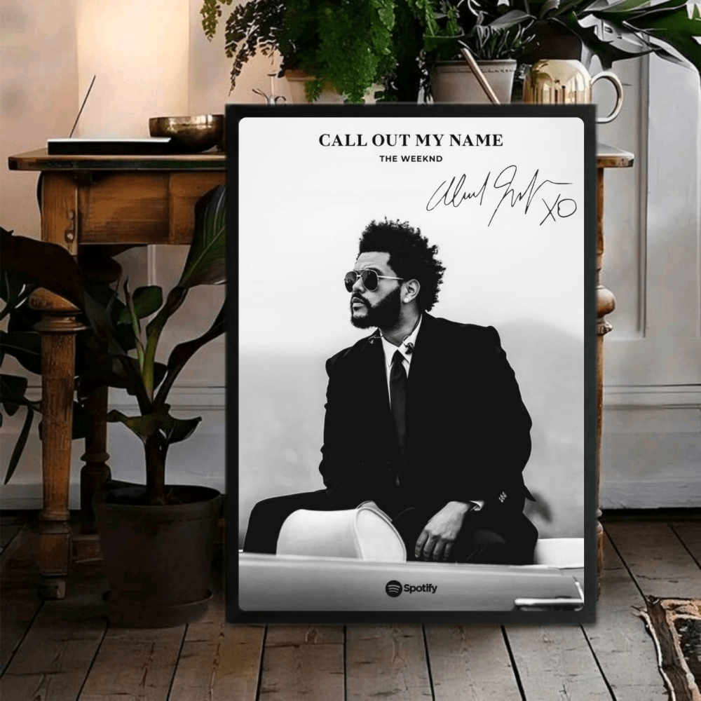 The Weeknd Poster with Frame - Vibes DistrictThe Weeknd Poster with Frame poster GoldVibes District