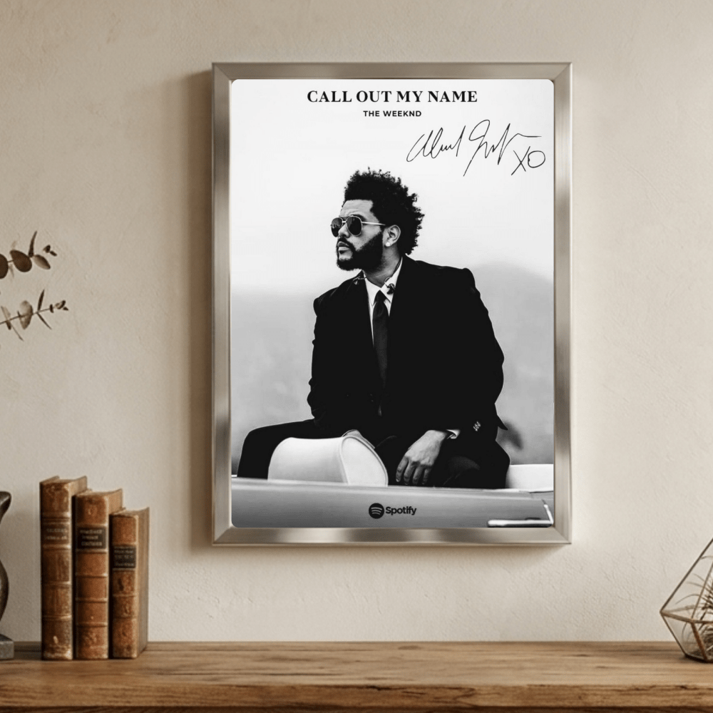 The Weeknd Poster with Frame - Vibes DistrictThe Weeknd Poster with Frame poster GoldVibes District