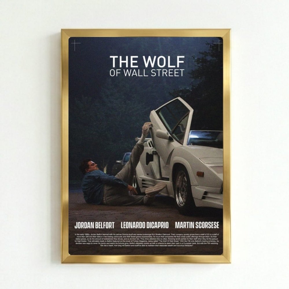 the wolf of wall street - Vibes Districtthe wolf of wall street poster GoldVibes District