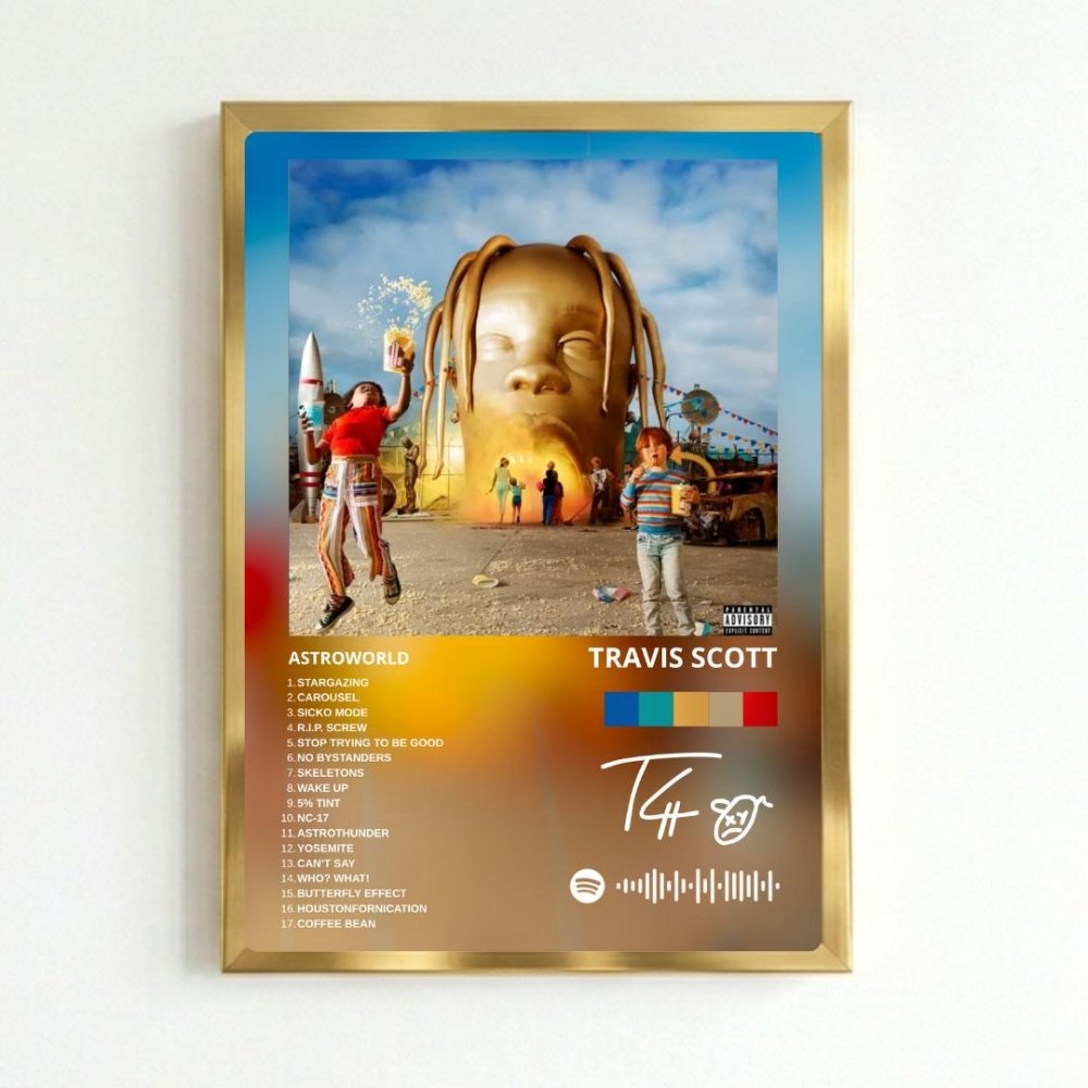 travis scott - astroworld - Vibes Districttravis scott - astroworld poster GoldVibes District