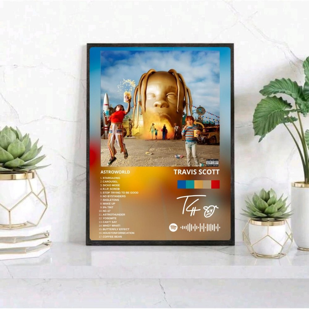 travis scott - astroworld - Vibes Districttravis scott - astroworld poster GoldVibes District
