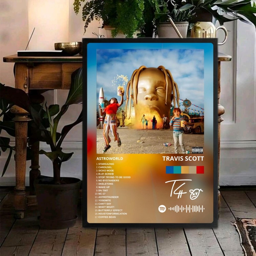 travis scott - astroworld - Vibes Districttravis scott - astroworld poster GoldVibes District