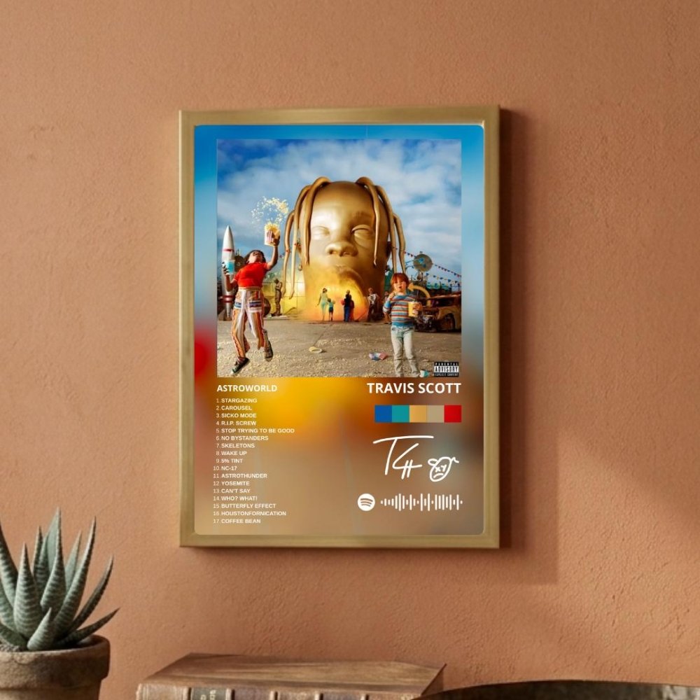 travis scott - astroworld - Vibes Districttravis scott - astroworld poster GoldVibes District