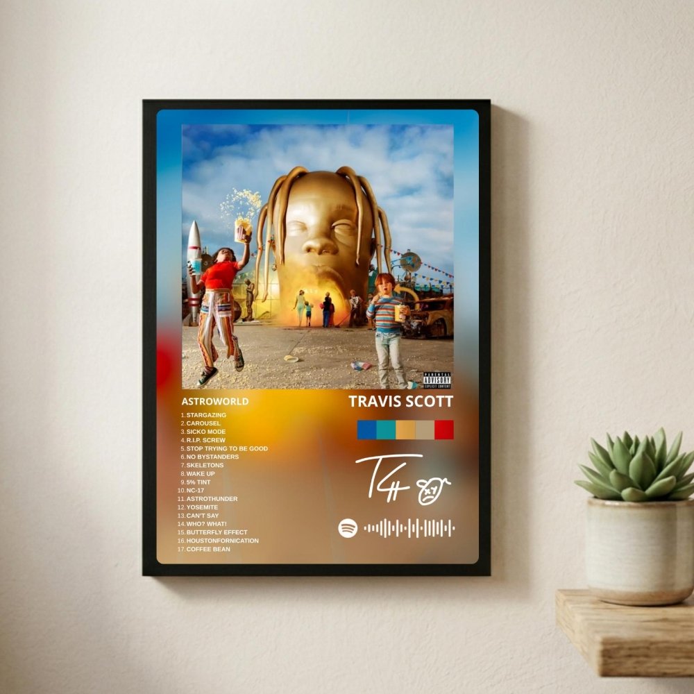 travis scott - astroworld - Vibes Districttravis scott - astroworld poster GoldVibes District