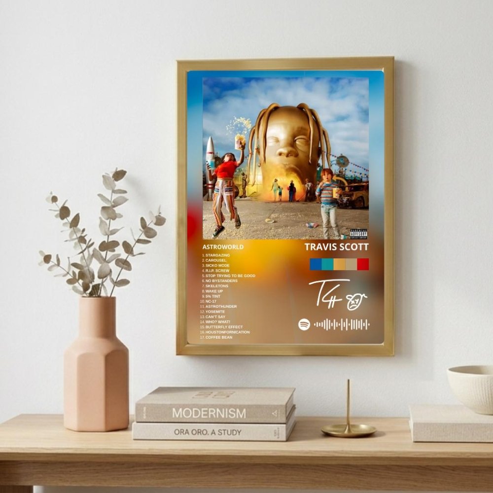 travis scott - astroworld - Vibes Districttravis scott - astroworld poster GoldVibes District
