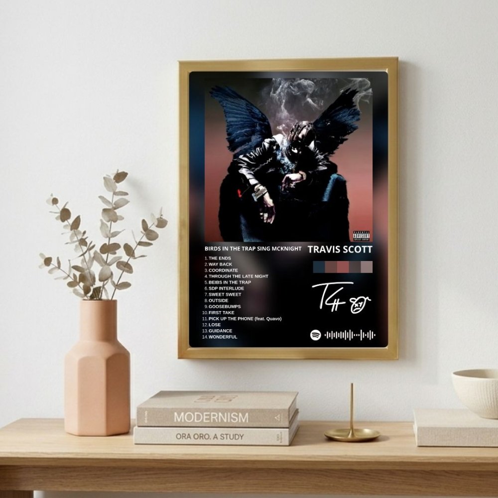 travis scott - birds in the trap sing mcknight - Vibes Districttravis scott - birds in the trap sing mcknight poster BiancoVibes District