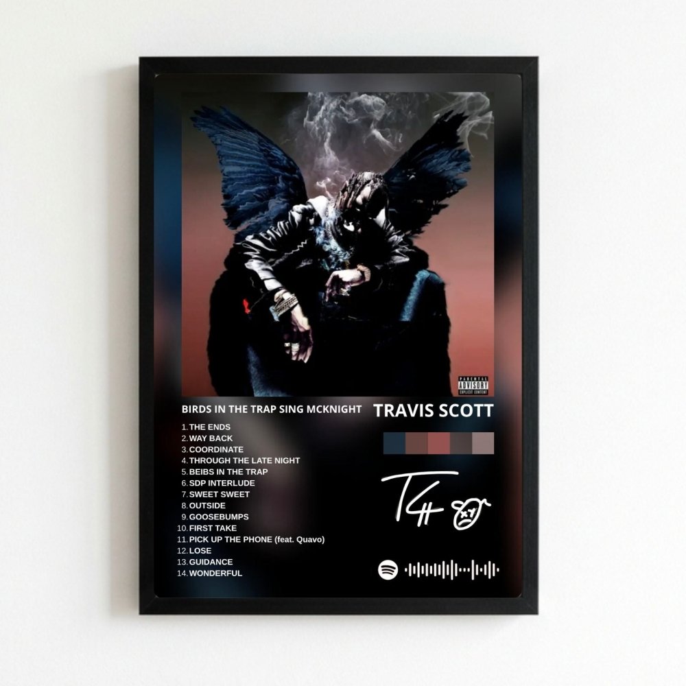 travis scott - birds in the trap sing mcknight - Vibes Districttravis scott - birds in the trap sing mcknight poster NeroVibes District