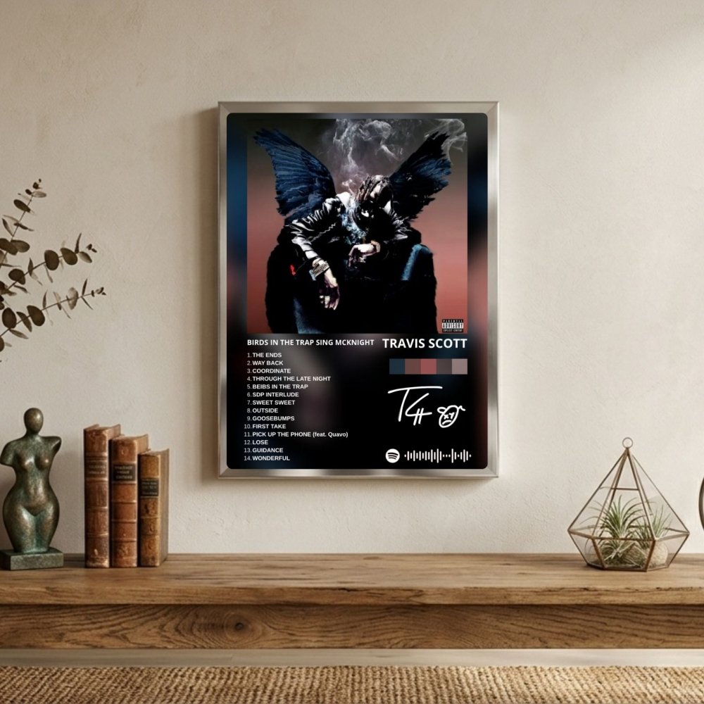 travis scott - birds in the trap sing mcknight - Vibes Districttravis scott - birds in the trap sing mcknight poster BiancoVibes District