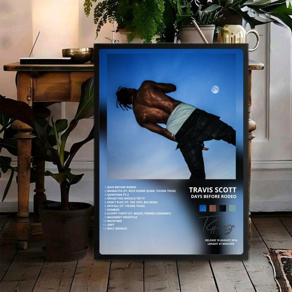 travis scott - days before rodeo - Vibes Districttravis scott - days before rodeo poster SilverVibes District