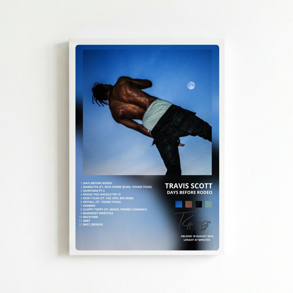 travis scott - days before rodeo - Vibes Districttravis scott - days before rodeo poster BiancoVibes District