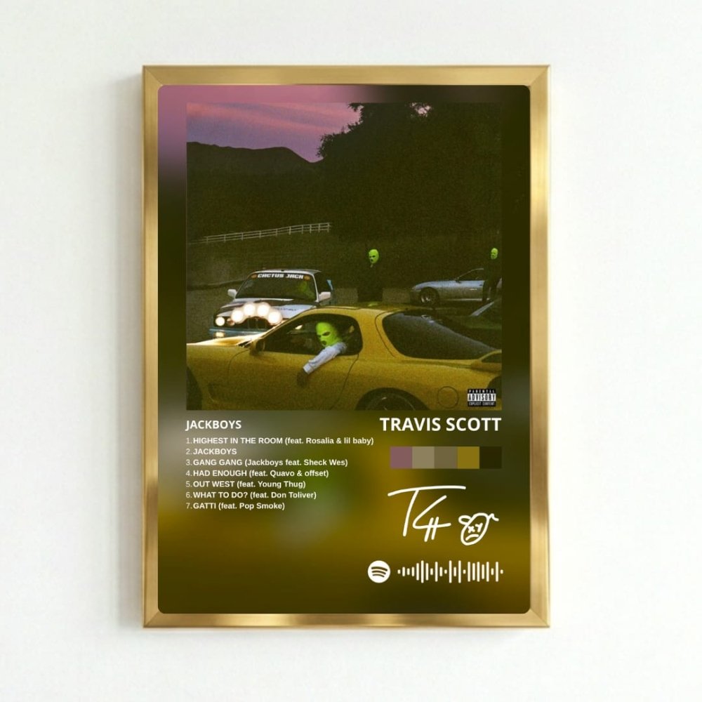 travis scott - jackboys - Vibes Districttravis scott - jackboys poster GoldVibes District
