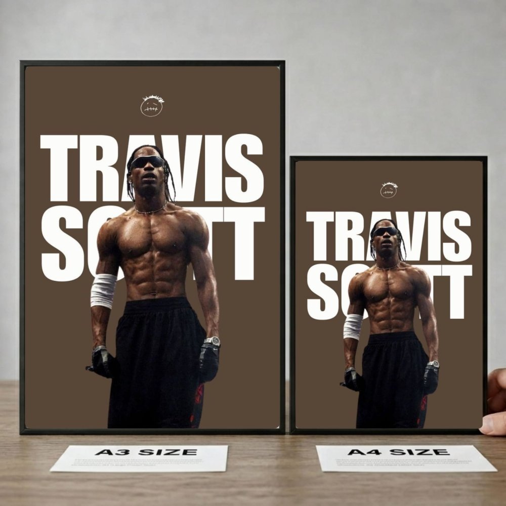 Travis Scott Poster with Frame - Vibes DistrictTravis Scott Poster with Frame SilverVibes District
