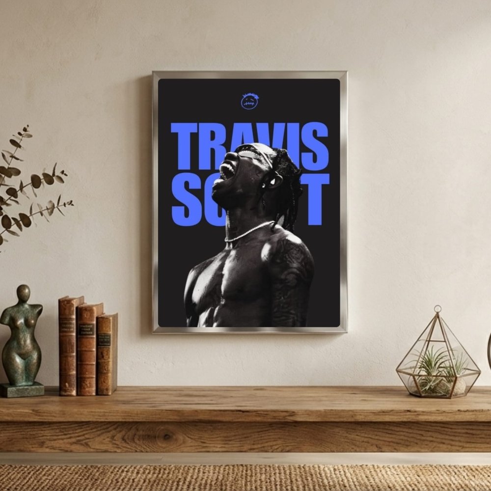 Travis Scott Poster with Frame - Vibes DistrictTravis Scott Poster with Frame BiancoVibes District