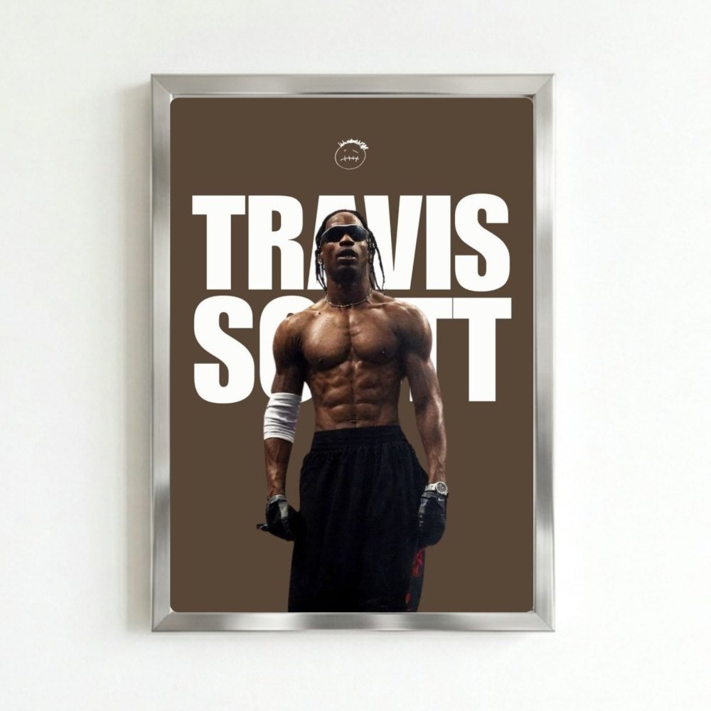 Travis Scott Poster with Frame - Vibes DistrictTravis Scott Poster with Frame SilverVibes District