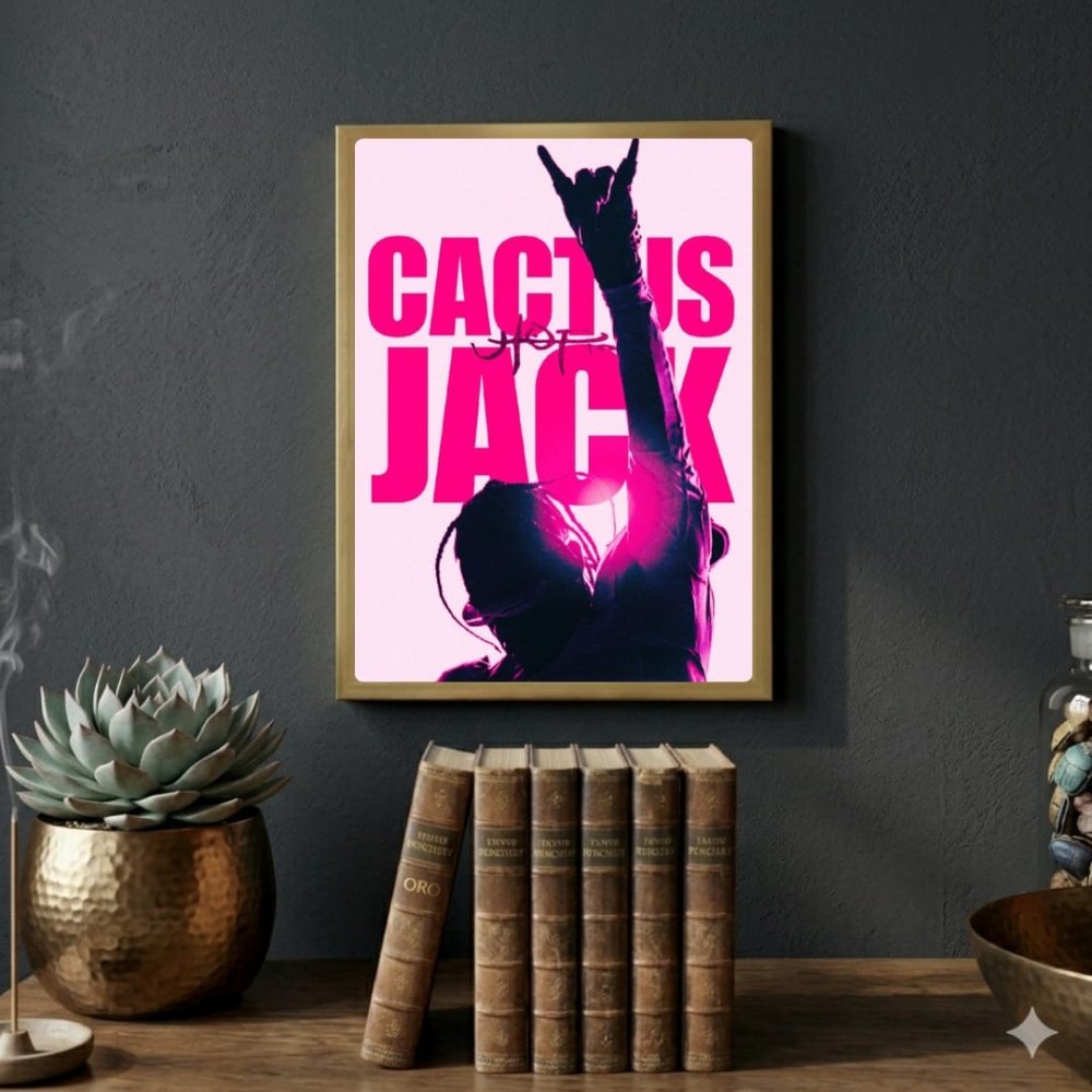 Travis Scott Poster with Frame - Vibes DistrictTravis Scott Poster with Frame GoldVibes District