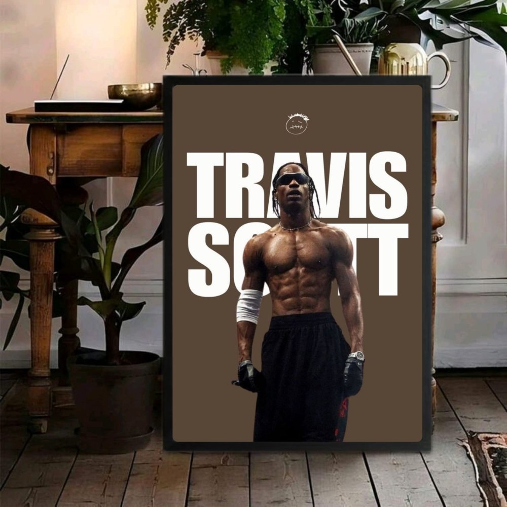 Travis Scott Poster with Frame - Vibes DistrictTravis Scott Poster with Frame SilverVibes District