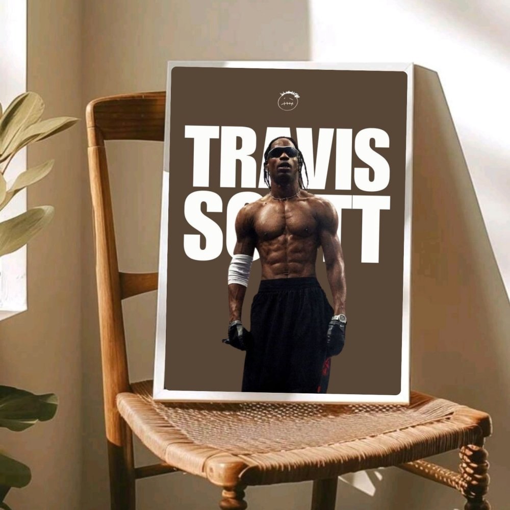 Travis Scott Poster with Frame - Vibes DistrictTravis Scott Poster with Frame SilverVibes District