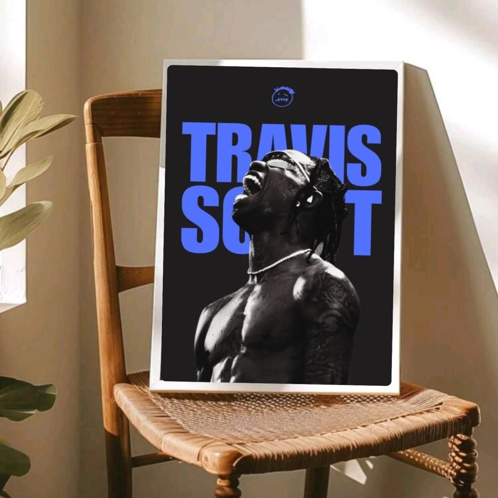 Travis Scott Poster with Frame - Vibes DistrictTravis Scott Poster with Frame BiancoVibes District