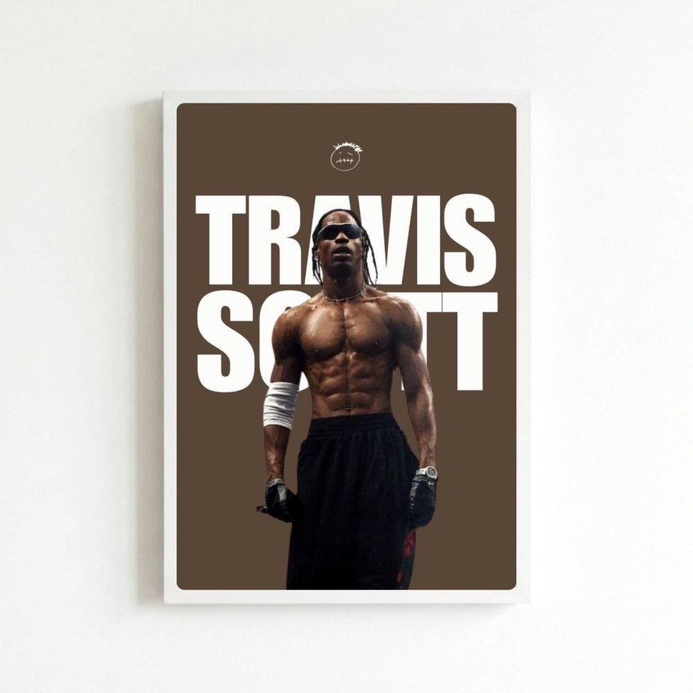 Travis Scott Poster with Frame - Vibes DistrictTravis Scott Poster with Frame BiancoVibes District