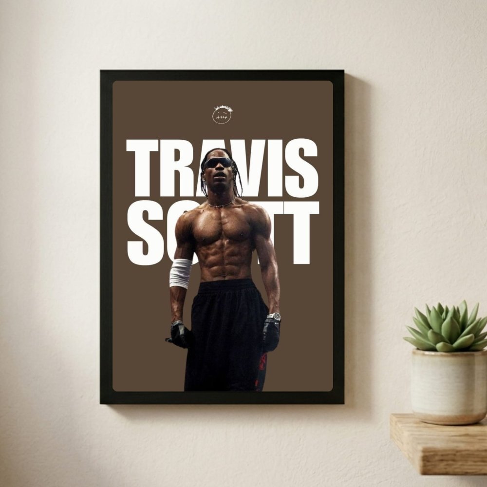 Travis Scott Poster with Frame - Vibes DistrictTravis Scott Poster with Frame SilverVibes District